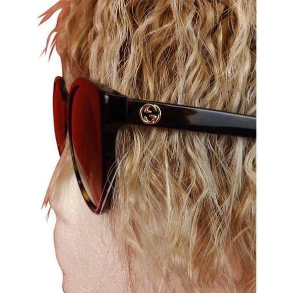 NEW GUCCI DARK HAVANA BROWN GOLD GG 3820/S KCLJD CAT EYE 434092 SUNGLASSES ITALY main image 8